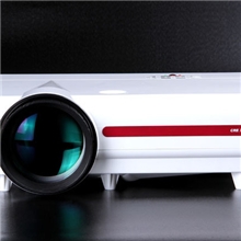 【厂家直销】创荣高亮高清投影机带电子梯形校正可定做3D投影机