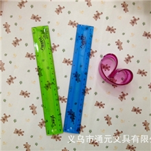 厂家直销小青蛙20cm软尺/可弯曲尺/不易折断/彩色柔韧尺/pvc软尺