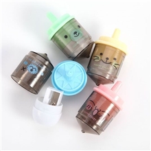 厂家直销小青蛙陀螺卷笔刀/削笔器/铅笔刨单孔锋利创意文具批发