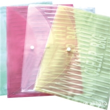 摁扣袋，W-209扣袋，PP文件袋