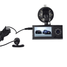 行车记录仪最新款高清DVR超大广角3个摄像头超强夜视