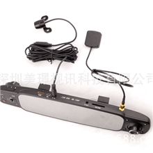 全志方案高清3个摄像头多路录像汽车后视镜行车记录工厂凌渡