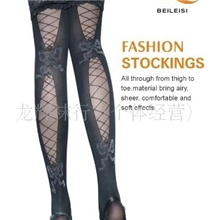 正品BEILEISI2076#新款超性感硅胶防滑花边长筒丝袜/时尚情趣袜