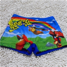 厂家批发熊出没卡通儿童泳裤泳衣平角泳裤葫芦岛兴城泳裤