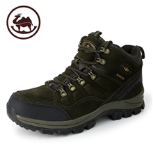 正品真皮登山鞋秋冬新款反绒皮登山鞋户外休闲鞋徒步鞋男鞋