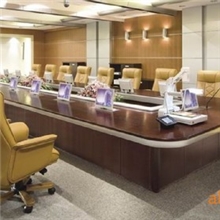 【新款热销】供应高档大型带花槽智能多媒体会议桌无障碍布线