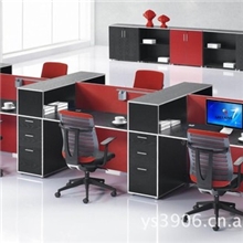 供应防火板三聚氰胺板时尚六人位组合办公桌