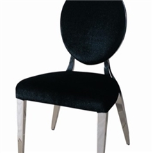 厂家供应优质绒布面料欧式餐椅椅子