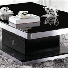 供应优质休闲电视茶几茶台TV柜地柜10mm钢化玻璃茶几