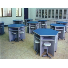 六角形实验台科学实验桌六边形操作台实践教室