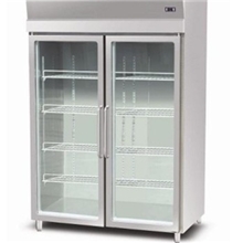 绿缔不锈钢冷冻冷藏柜不锈钢立式展示柜双开门立式冰柜