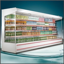 绿缔超市风幕柜3米分体机风幕柜超市冷柜