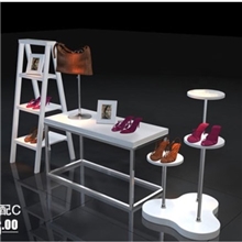 新款烤漆鞋架包架橱窗服装展示架不锈钢货架定做浙江沪10套包邮