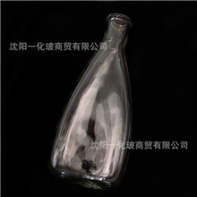 批量加工定制实验室器皿窄口锥型扁身容量瓶玻璃制品