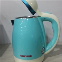 厂价直销正品AUX奥克斯1.8L电热水壶双层彩色防烫外壳批发电水壶
