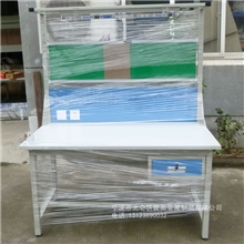 宁波工作台轻型方管工作台工艺看板工作台带灯架工作台厂家直销