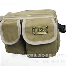 超实惠厂家定制批发超大帆布腰包旅游腰包多功能男腰包流行腰包