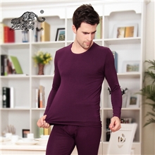 厂家现货新款秋衣秋裤批发男士圆领莫代尔保暖内衣套装H8080