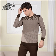 现货男士内衣保暖套装精梳棉加厚加绒外穿精梳棉圆领厂家批发961
