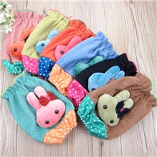 新款韩版卡通袖套睡兔可爱卡通袖套珍珠绒儿童袖套批发