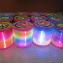 批发供应夜光彩虹圈发光弹力彩虹圈6.5*6CM地摊玩具批发