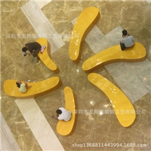 玻璃钢休闲椅商场休闲椅美陈休闲椅组合做工精细颜色鲜丽持久