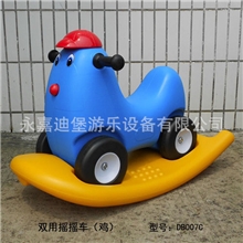 摇马学步车木马双用车塑料两用摇马车儿童卡通双用小鸡摇摇车