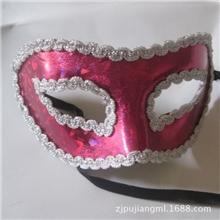 【圣诞系列】自产直销假面舞会面具包布面具纯手工镭射面具