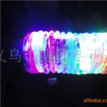 供应亚克力气泡发光手镯/闪光手环/七彩亚克力手镯/手指灯