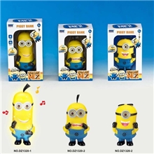 【神偷奶爸】DZ1320系列卑鄙的我玩具小黄人灯光音乐存钱罐