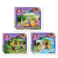 【积木玩具】SY1521ABC朋友女孩系类三款混装热销