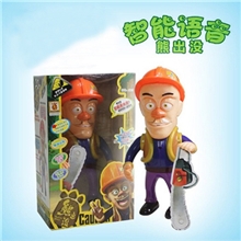 【3D益智】6815正版授权熊出没的光头强电锯幼儿益智对话