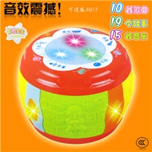 新上市动感手拍鼓触摸控制外接MP3音箱早教音乐鼓动感鼓儿歌故事