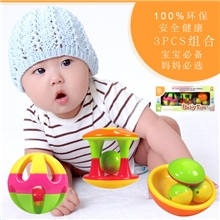 851婴幼儿摇铃手抓球玩具批发直销儿童宝宝锻炼响铃玩具彩色铃球