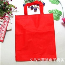 大红礼品包袋无纺布手提水果购物袋32*38环保袋收纳袋现货批发