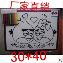 金粉画金粉画批发DIY手工金粉画30*40cm礼品类