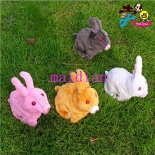 电动兔子倒退会叫兔子毛绒电动兔子