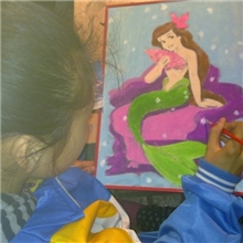 涂鸦画小熊维尼画板公主画板米奇画板儿童手工玩具