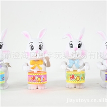 上链打鼓兔子上链玩具发条玩具