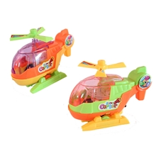 飞机带灯光拉力玩具发条玩具玩具贴标飞机玩具