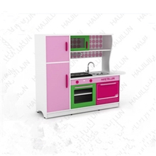 幼儿园家具批发、木质仿真过家家时尚互动厨房