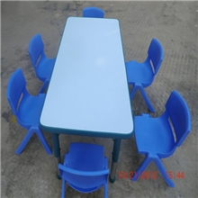 幼儿园桌椅批发儿童升降六人桌适合不同身高的幼儿使用