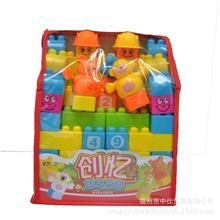 儿童娱乐益智玩具袋装积木组合时尚儿童礼物安全塑料全场混批