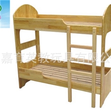 专业生产木制儿童教具双层儿童床幼儿园床儿童床高品质床