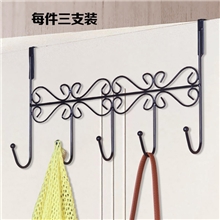 索尔诺时尚简易铁艺门收纳后挂钩衣架挂钩衣架挂钩架