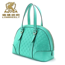 工厂直供压花纹女士包309617手提单肩包高档包包皮具正品真皮女包