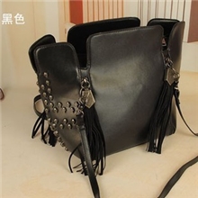 2013新款欧美复古邮差包流苏铆钉包骷髅头包桶包鬼头包韩女包包
