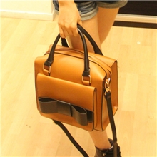 女包厂价供应蝴蝶结包手提纯色女包休闲包单肩时尚包斜跨批发