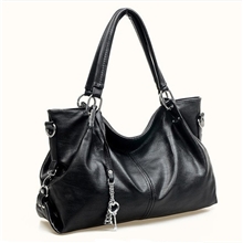 2012新款女包淘派钥匙挂件女包~黑色棕色单肩斜跨手提包包