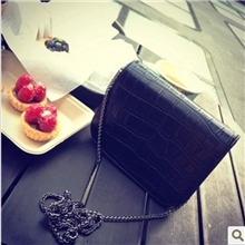 英雄实拍小宜独家定制2013秋装新款女装鳄鱼纹链条单肩包包